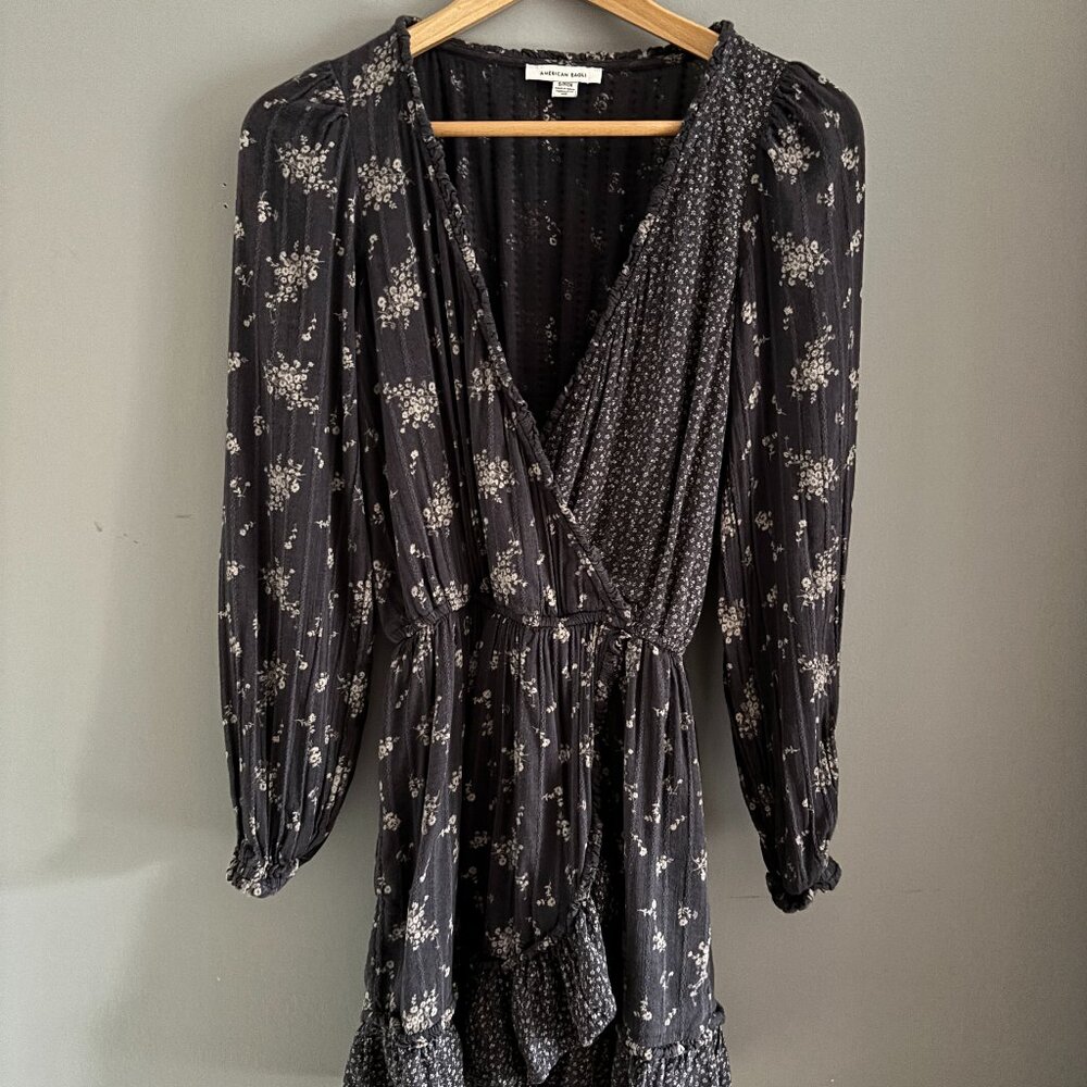 Aerie Floral Peasant Dress